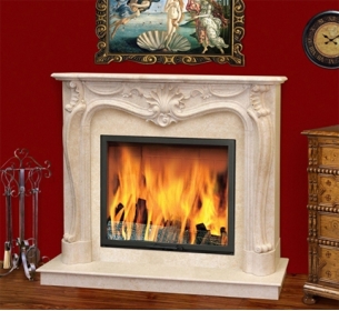 Дровяной камин DeMarco Arabella Carrara Light