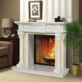 Дровяной камин DeMarco CALISTO Crema Marfil/Honey Onyx