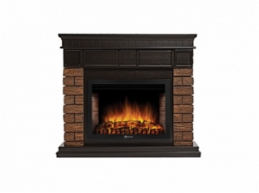 Электрокамин Electrolux Bricks WOOD 30 камень темный, шпон венге с очагом 33 дюйма (EFP/P - 3320RLS)