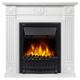 Электрокамин Electrolux Frame Classic шпон белый с очагом Classic EFP/P- 1020LS