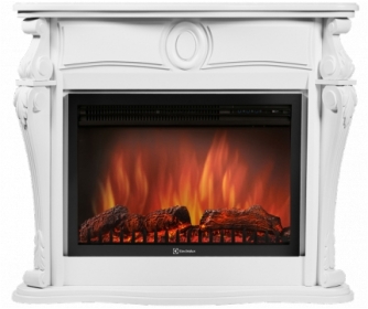 Электрокамин Electrolux Ovatio 30 белый с очагом 33 дюйма (EFP/P - 3320RLS)