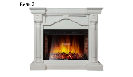 Электрокамин Electrolux Rome 30 Белый с очагом 33 дюйма (EFP/P - 3320RLS)