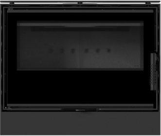 Дровяной камин Kratki KARI 70, черная футеровка, с доводчиком