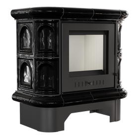 Дровяной камин Kratki WK/440/KAFEL/CZ (Черная)