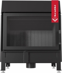 Дровяной камин Kratki Zibi/DECO, черная футеровка