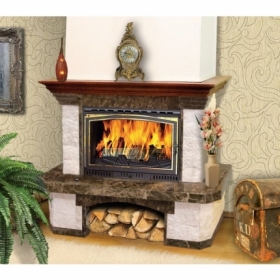 Дровяной камин MadeIra Agnes Dark Chokolate М с700