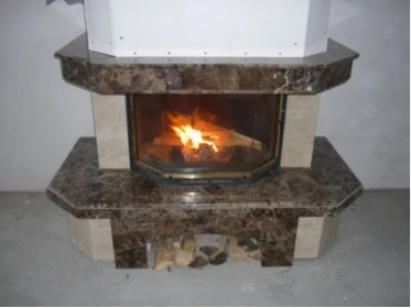 Дровяной камин MadeIra Elena 1000 Dark Giallo, Dark Chokolate М с700