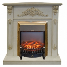 Электрокамин Real-Flame Anita Corner WT с очагами Fobos/Majestic