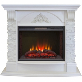 Электрокамин Real-Flame Athena 25/25,5 WT с очагом Sparta 25,5 LED