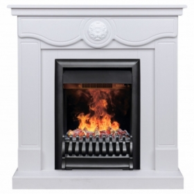 Электрокамин Real-Flame Aurora STD/EUG WT с очагом 3D Oregan