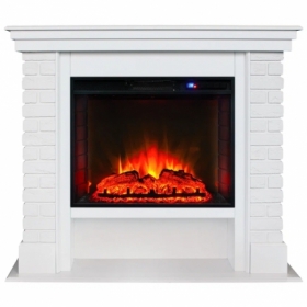 Электрокамин Real-Flame Brixton 25,5 с очагом Sparta 25,5 LED