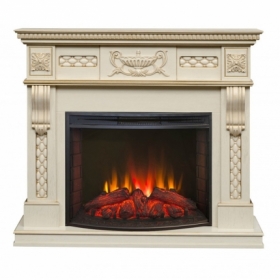 Электрокамин Real-Flame Corsica Lux 25,5/26 WT с очагом Evrika 25,5 LED