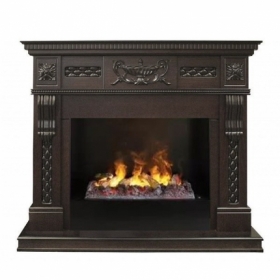 Электрокамин Real-Flame Corsica Lux 26 AO (AO-255) с очагом Black вставка  3D Cassette 630