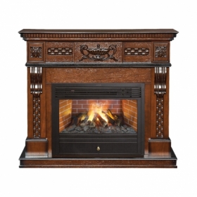 Электрокамин Real-Flame Corsica Lux 26 AO с очагом 3D Novara