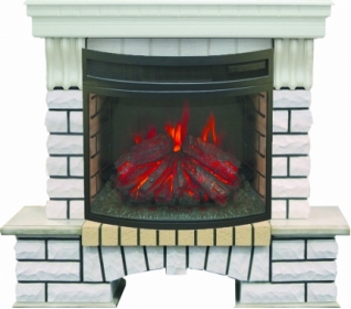 Электрокамин Real-Flame Country 25/25,5 WT с очагом Firefield 25 S IR