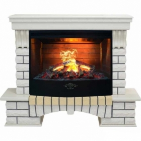 Электрокамин Real-Flame Country 33 WT с очагом 3D Firestar 33