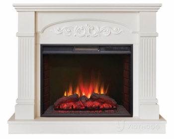 Электрокамин Real-Flame Cristina 25,5 WT с очагом Sparta 25,5 LED