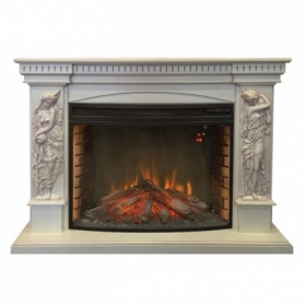 Электрокамин Real-Flame Diva 33 WT с очагом Firespace 33 S IR