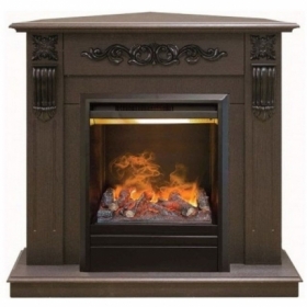 Электрокамин Real-Flame Dominica Corner STD/EUG DN с очагом 3D Olympic
