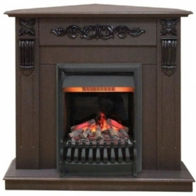 Электрокамин Real-Flame Dominica Corner STD/EUG DN с очагом 3D Oregan