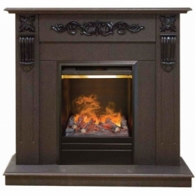 Электрокамин Real-Flame Dominica STD/EUG DN с очагом 3D Olympic