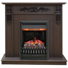 Электрокамин Real-Flame Dominica STD/EUG DN с очагом 3D Oregan
