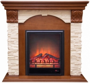 Электрокамин Real-Flame Dublin LUX STD/EUG/24 AO с очагом Eugene