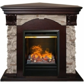 Электрокамин Real-Flame Dublin ROCK Corner STD/EUG AO с очагом 3D Olympic