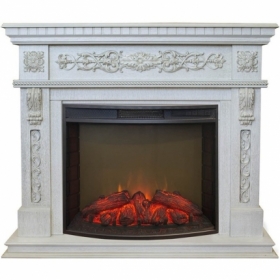 Электрокамин Real-Flame Estella 25,5/26 WT с очагом Evrika 25,5 LED