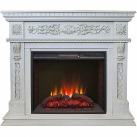 Электрокамин Real-Flame Estella 25,5/26 WT с очагом Sparta 25,5 LED