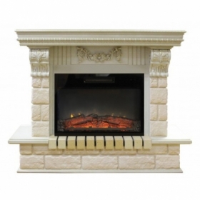 Электрокамин Real-Flame Gracia 25'5/24 WT с очагом Kendal 24