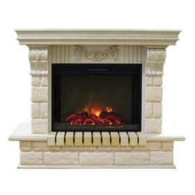 Электрокамин Real-Flame Gracia 25'5/24 WT с очагом Sparta 25,5 LED