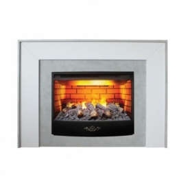 Электрокамин Real-Flame Jersey 25,5 WT (GR-F714) с очагом 3D Firestar 25,5