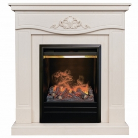 Электрокамин Real-Flame Junona STD/EUG WT с очагом 3D Olympic