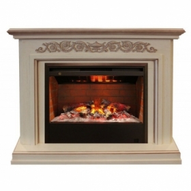 Электрокамин Real-Flame Leticia 26 WT с очагом 3D Helios 26