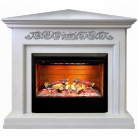 Электрокамин Real-Flame Leticia Corner 26 WT с очагом 3D Helios 26