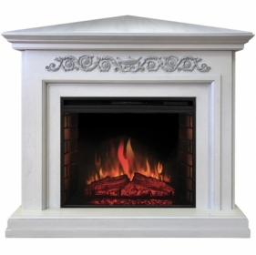 Электрокамин Real-Flame Leticia Corner 26 WT с очагом Epsilon 26 S IR