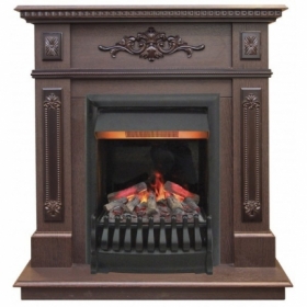Электрокамин Real-Flame Lilian STD/EUG DN с очагом 3D Oregan