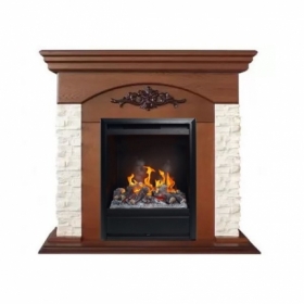 Электрокамин Real-Flame Neapolis STD/EUG WT (NT-315) с очагом 3D Olympic