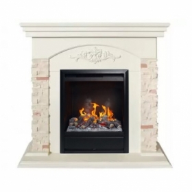 Электрокамин Real-Flame Neapolis STD/EUG WT (WT- F612) с очагом 3D Olympic