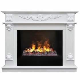 Электрокамин Real-Flame Philadelphia 25,5/26 WT с очагом 3D Cassette 630 (Black вставка)