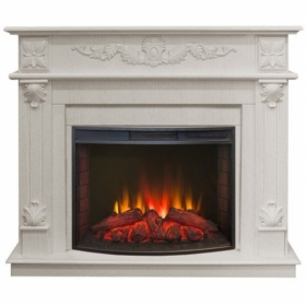 Электрокамин Real-Flame Philadelphia 25,5/26 WT с очагом Evrika 25,5 LED