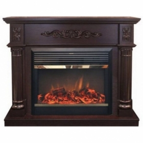 Электрокамин Real-Flame Silvia 26 AO с очагом Moonblaze lux BL/Br