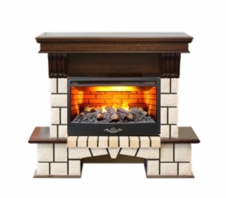 Электрокамин Real-Flame Stone 25/25,5 AO с очагом 3D Firestar 25,5