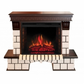 Электрокамин Real-Flame Stone 26/HL с очагом Epsilon 26 S IR