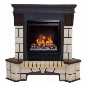 Электрокамин Real-Flame Stone new STD/EUG с очагом 3D Olympic