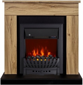 Электрокамин Royal Flame BERGEN дуб галифакс с очагом Aspen Black
