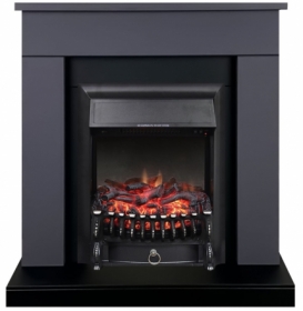 Электрокамин Royal Flame BERGEN серый графит с очагом Fobos FX Black/Brass
