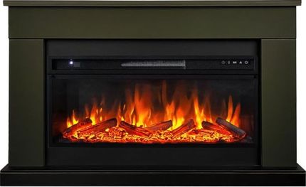 Электрокамин Royal Flame BERGEN темная олива c очагом Vision 42 LOG LED