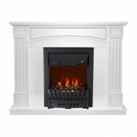 Электрокамин Royal Flame Boston Белый с очагом Aspen Black/Gold